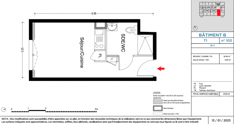 Appt. n°B103 - RESIDENCE COMMUNITY Clermont-Ferrand - Vianova